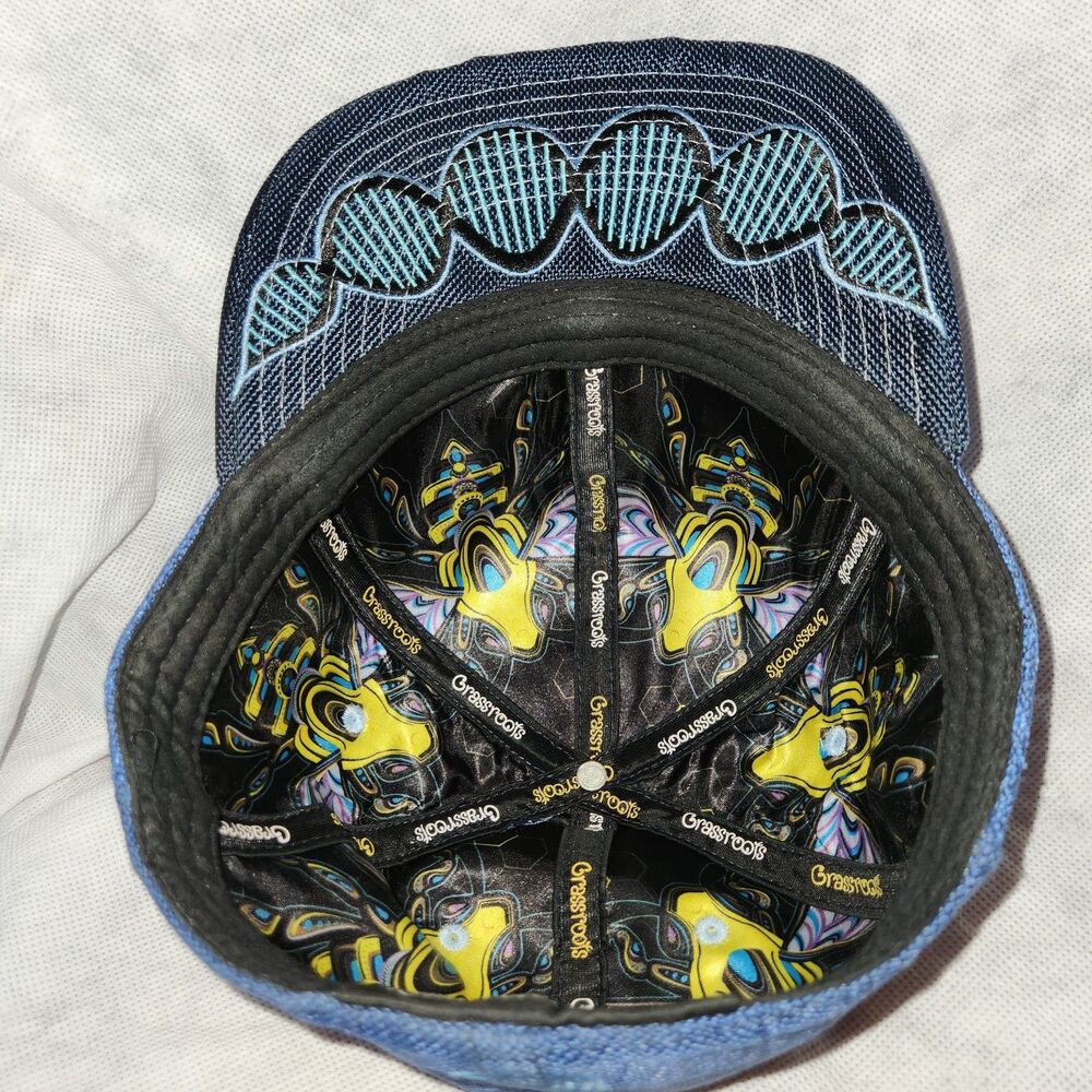 Grassroots Honey Fund Blue Knitted Hat Size 7 1/4 - Picture 8 of 9